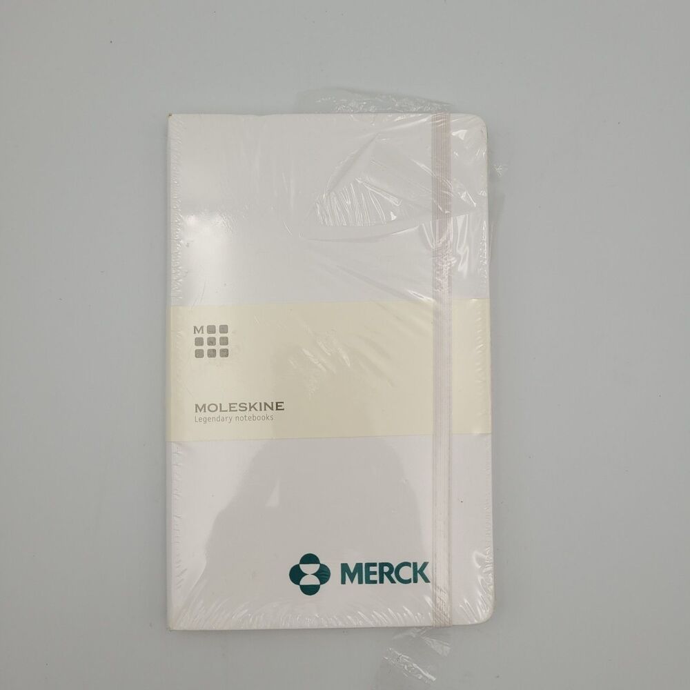 Merck Moleskine Custom Notebook Pharmaceutical Promotion Lined Journal 8.5x5.25